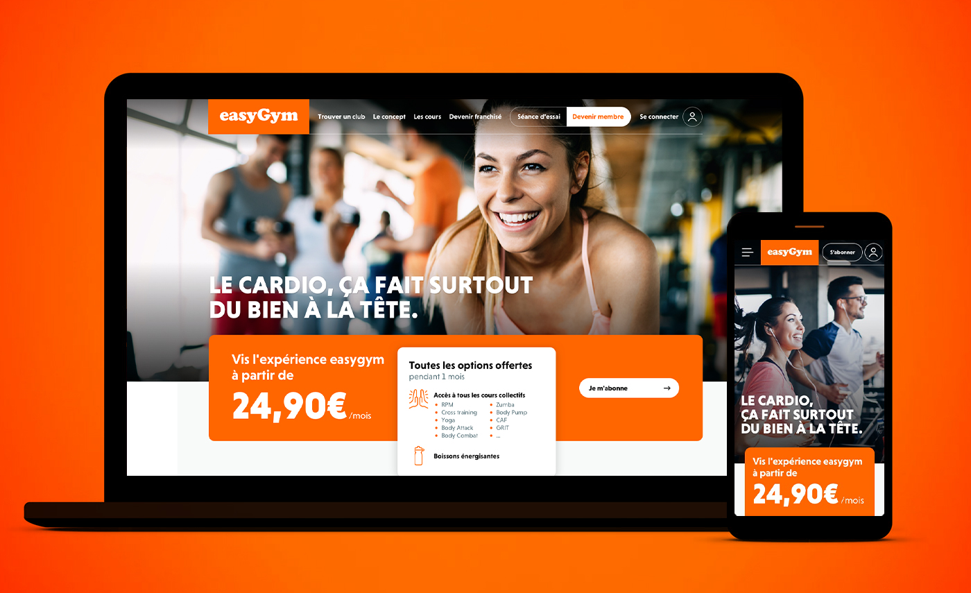 Image représentant le site internet de easyGym.